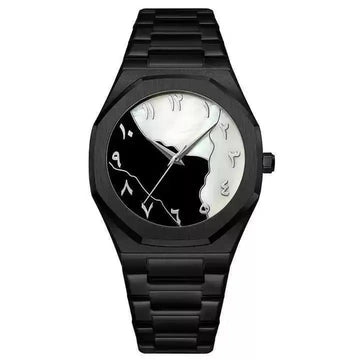 Men's Carbon Fiber Analog Watch 2mm Black Strap