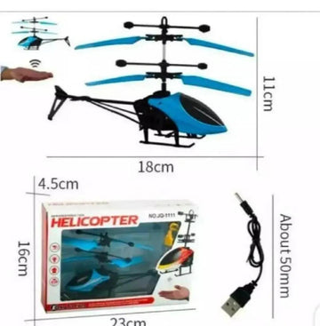 Kids Helicopter Toy 11cm Multicolor Plastic