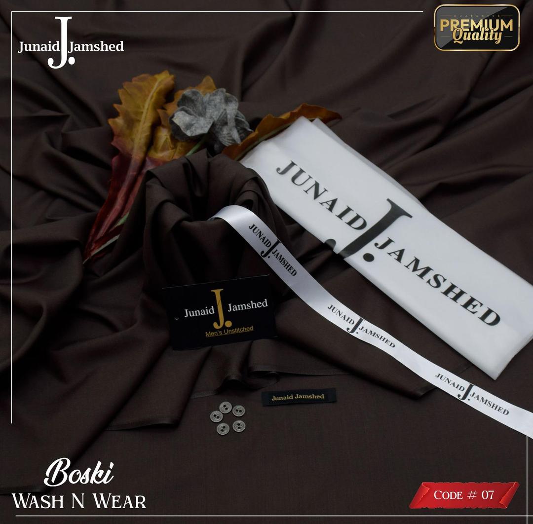 Unstitched Boski Men Suit Rich Brown Wedding Eid