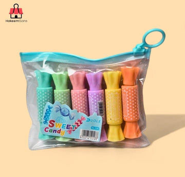 Candy-Inspired Highlighter Pens Set of 6